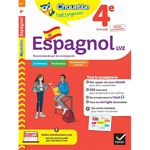 Espagnol 4e LV2, 13-14 ans : conforme au programme