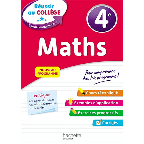 Maths 4e : nouveau programme