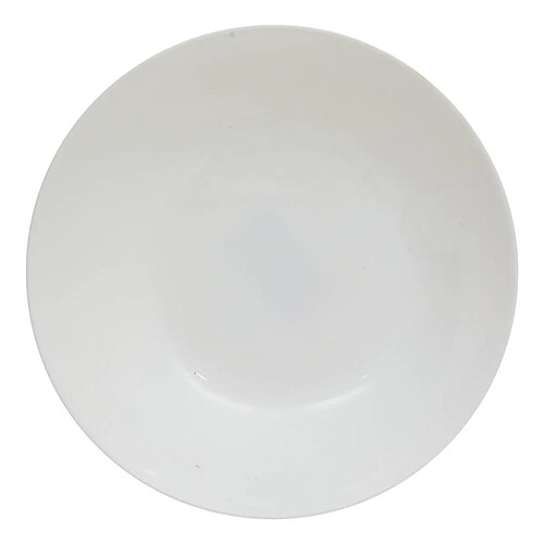 Secret De Gourmet Lot de 6 Assiettes Creuses en Verre Louise 20cm Blanc