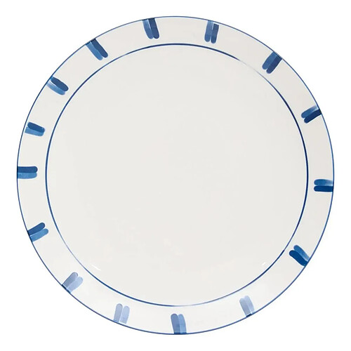 Secret De Gourmet Lot de 6 Assiettes Plates Océania 27cm Bleu