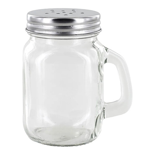 The Home Deco Factory Salière Poivrière en Verre Jar 8cm Transparent