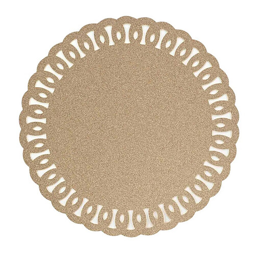 Paris Prix Set de Table Rond à Paillettes Guirlande 38cm Or