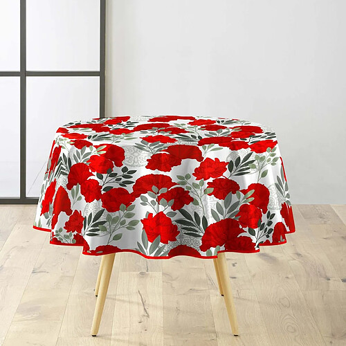 Douceur D'Interieur Nappe Ronde Occitanie 160cm Rouge