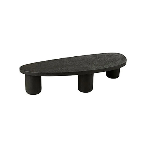 Mes Table basse organique 157x61x34 cm à reliefs noir