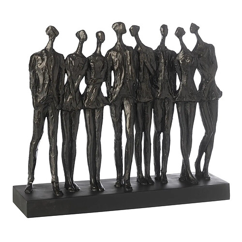 Paris Prix Statuette Figurine en Résine 8 Personnes 38cm Noir