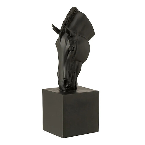 Paris Prix Tête de Cheval sur Socle Hollywood 44cm Noir