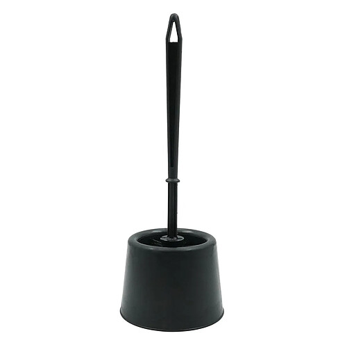 Douceur d'intérieur Brosse WC en plastique Uni Tivoli - 38 cm - Noir