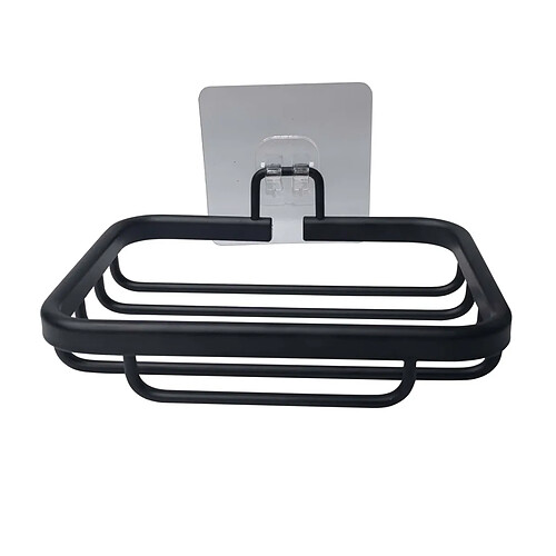 Douceur D'Interieur Porte Savon Mural Adhésif Filaire 14cm Noir