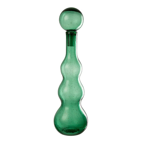 Paris Prix Carafe Design en Verre Carol 52cm Vert Émeraude