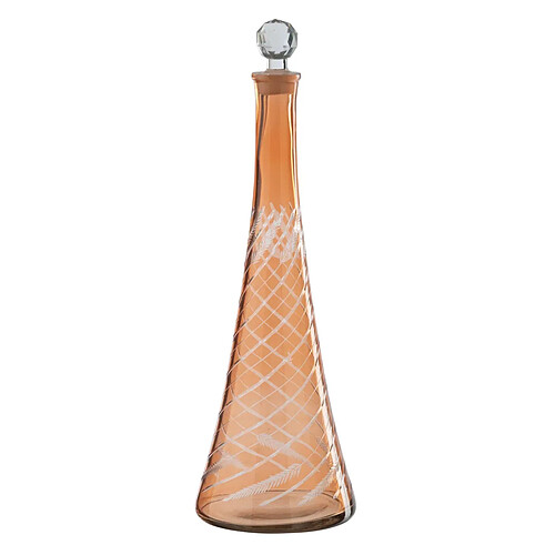 Paris Prix Carafe en Verre Tiges Anastasia 43cm Orange