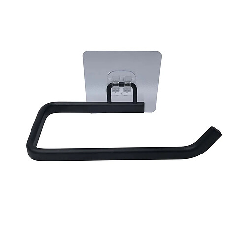 Douceur d'interieur Dérouleur papier toilette mural en métal - 14,3 cm - Noir