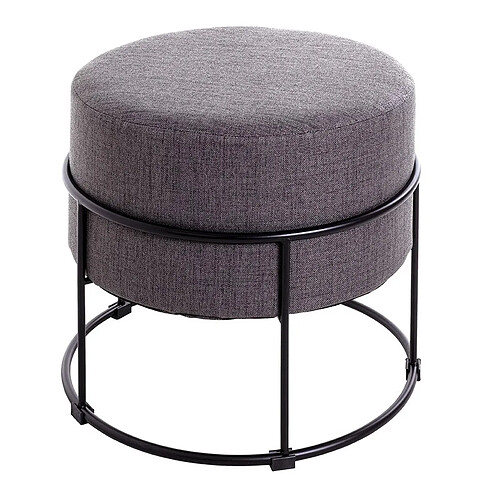 Paris Prix Tabouret Rond Design Socle 48cm Anthracite