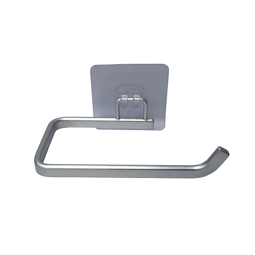 Douceur d'interieur Dérouleur papier toilette en métal - 1 rouleau - argent