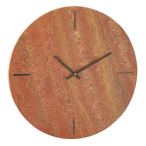 Paris Prix Horloge Murale en Marbre Eula 41cm Terracotta