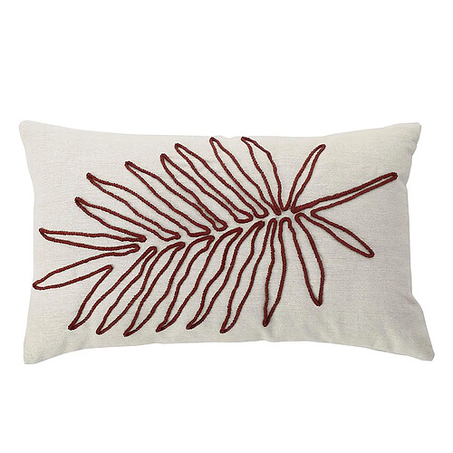 Paris Prix Coussin Déco Brodé Kasane 30x50cm Écru