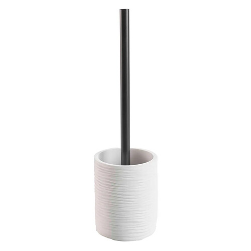 Douceur d'intérieur Brosse WC en résine Siloa - 35,5 cm - Blanc
