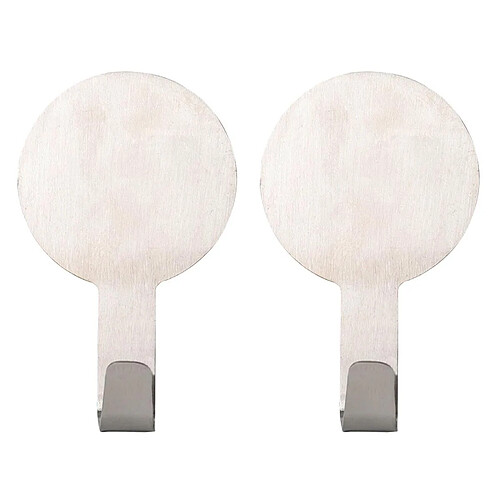 Douceur D'Interieur Lot de 2 Crochets Adhésifs Fixeo 7cm Chrome