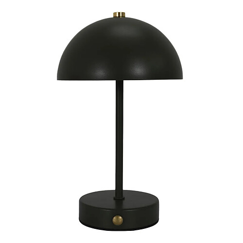 Paris Prix Lampe de Table Rechargeable Lucia 25cm Noir
