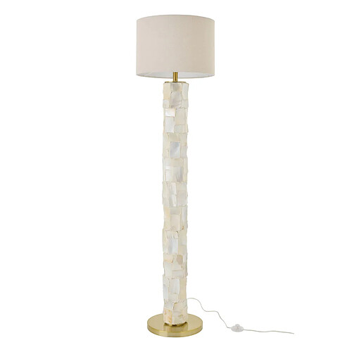 Paris prix Lampadaire coquillage - Blanc cassé