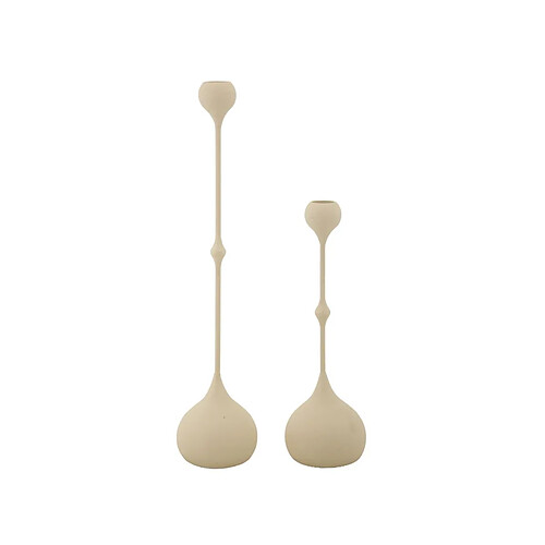 Paris Prix Lot de 2 Chandeliers Slimmy 37cm Crème