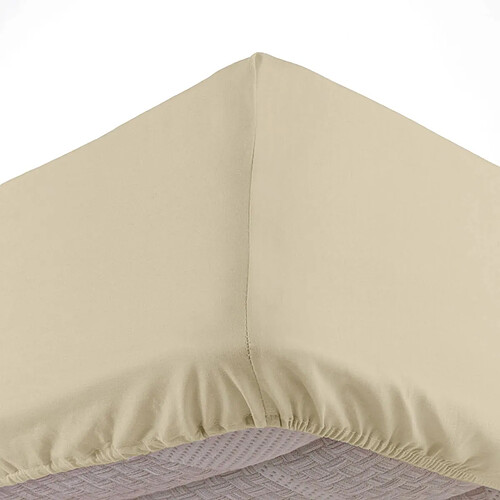 Douceur D'Interieur Drap Housse Uni Linella 160x200cm Ivoire