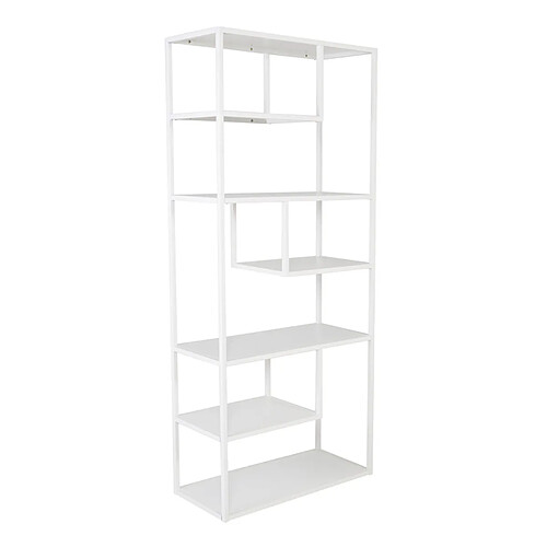 Paris Prix Étagère Bibliothèque 6 Niveaux Staal 190cm Blanc