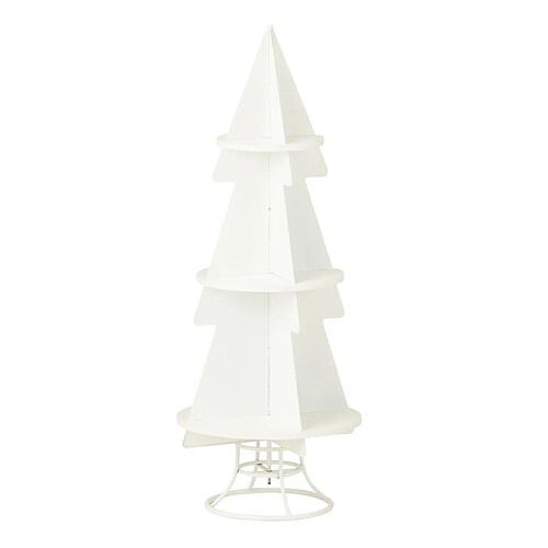 Paris Prix Étagère Sapin 3 Niveaux Xmas 120cm Blanc