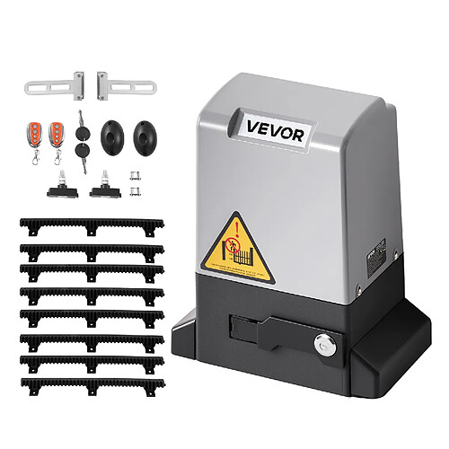 VEVOR Motorisation de Portail Coulissant Ouvre-portail Porte 25 m 816 kg 280 W