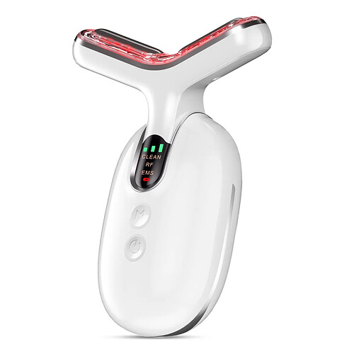 INF Masseur de Cou EMS : Dispositif de Lifting Facial avec RF, LED & Microcourant pour le Ress