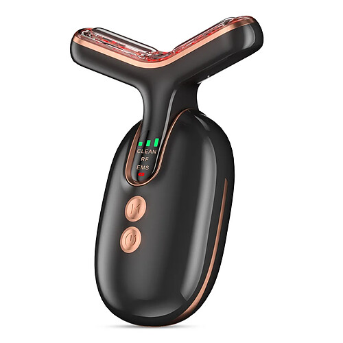 INF Masseur de Cou EMS : Dispositif de Lifting Facial avec RF, LED & Microcourant pour le Ress