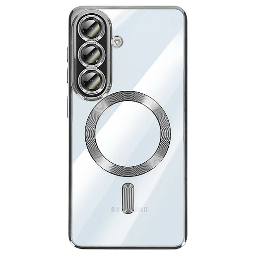 Avizar Coque pour Galaxy A57 Compatible MagSafe avec Contour Chromé Argent