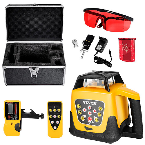 Vevor Niveau laser rotatif 203 - 300 m - 360° - faisceau rouge