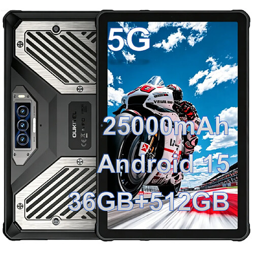 Tablette Robuste OUKITEL RT10 5G 11" 36 Go 512 Go MediaTek Dimensity 7400X NFC Android 15