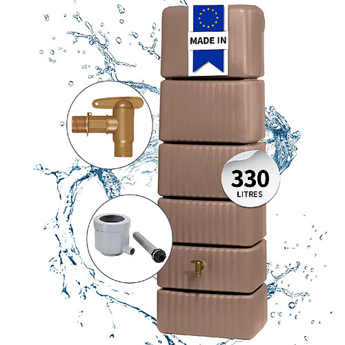 4rain Kit Cuve Murale SLIM 330 L taupe