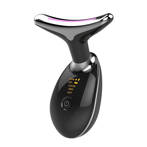 INF Masseur de Cou à LED 3 Couleurs avec EMS, Vibrations Ioniques et Soniques, compatible avec