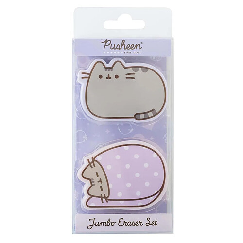 Pusheen Lot de Gommes Scolaires Multicolore
