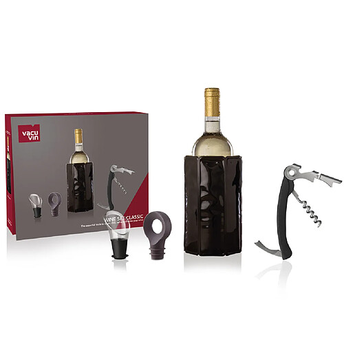 Vacuvin Coffret de sommellerie - Noir