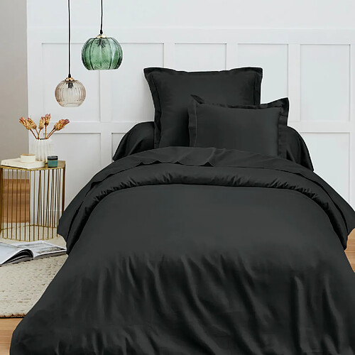 Housse de couette 140 x 200 cm "Premium" pour lit 1 place Coton Pur