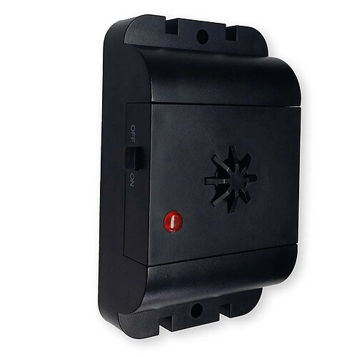 Isotronic Répulsif à Ultrason d'Extérieur IPX5 18-32 kHz pour Chien/Chat Noir
