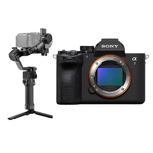 Sony a7 V Appareil photo hybride + DJI RS 5 stabilisateur de nacelle