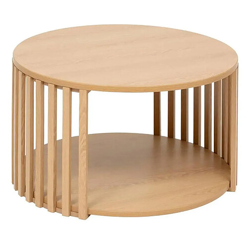Five Simply Smart Table Basse Design Slat 60cm Beige