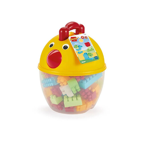 Ecoiffier Abrick Baril Poule - 90 briques multicolores