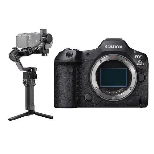 Canon EOS R5 Mark II Appareil photo hybride + DJI RS 5 stabilisateur de nacelle