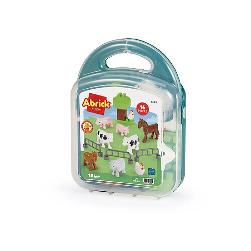 ECOIFFIER Abrick 3329 Ferme des animaux - Coffret transportable