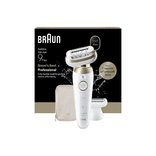 Braun Silk-épil 9 Flex SES9-030 3D - Blanc et or