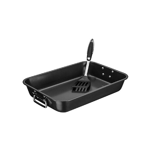 GSW 410472 - Plat à four noir 40 x 28 x 7 cm