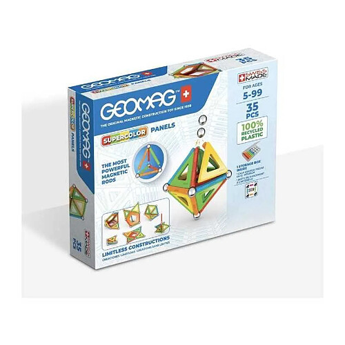 Geomag SuperColor EcoFriendly - 35 pièces - Multicolore