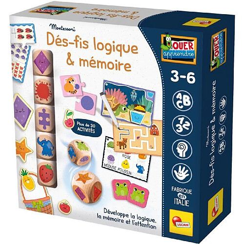Lisciani Giochi Jeu éducatif défis logiques et mémoire