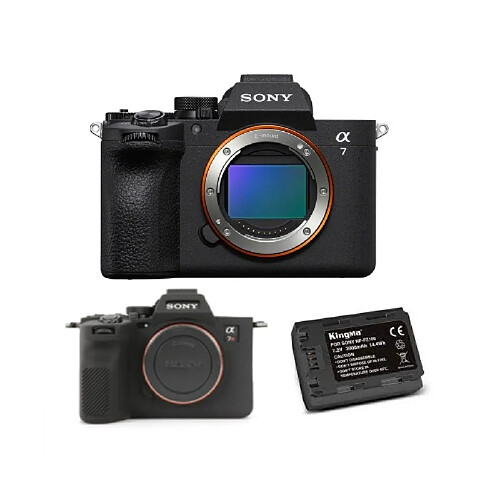 Sony Alpha A7 V Boîtier+ Protection + Batterie Kingma 2000 mAh (Sony NP-FZ100)