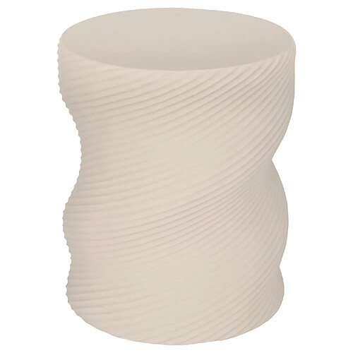 Atmosphera Table à café torsadée ronde SADDLE - Beige